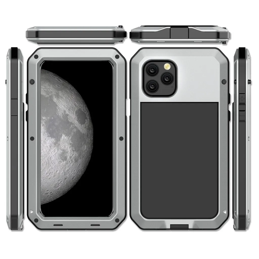 

Luxury 360 Full Protect Metal Aluminum Shock-proof Cover For iPhone 11 PRO MAX