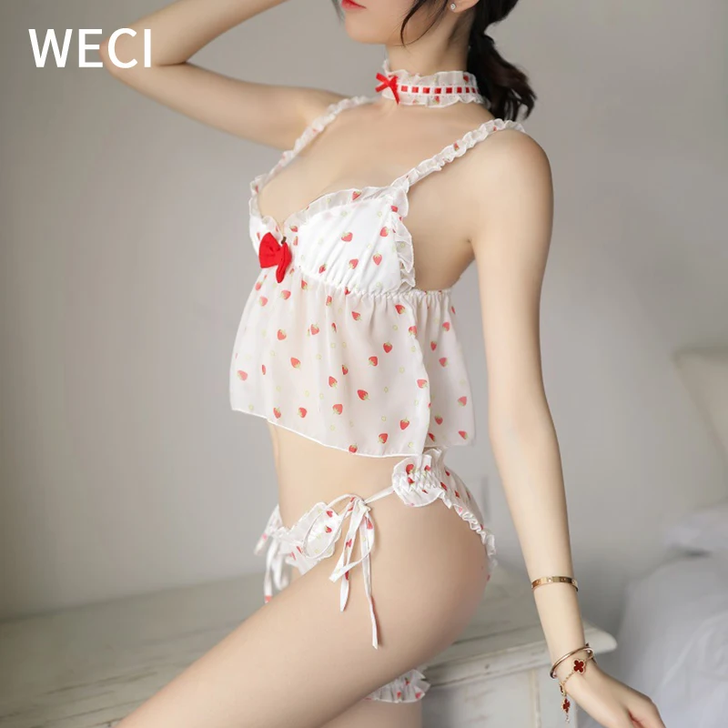 Женская ночная рубашка WECI камисоль пеньюар женская пижама с шелковыми шортами