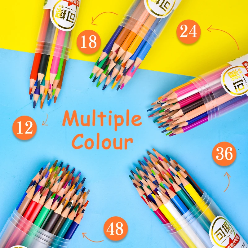 

Профессиональный цветной карандаш 48/36/24/18/12 цветов, набор карандашей, художественная живопись, рисование школьными фотографиями, ручная рос...