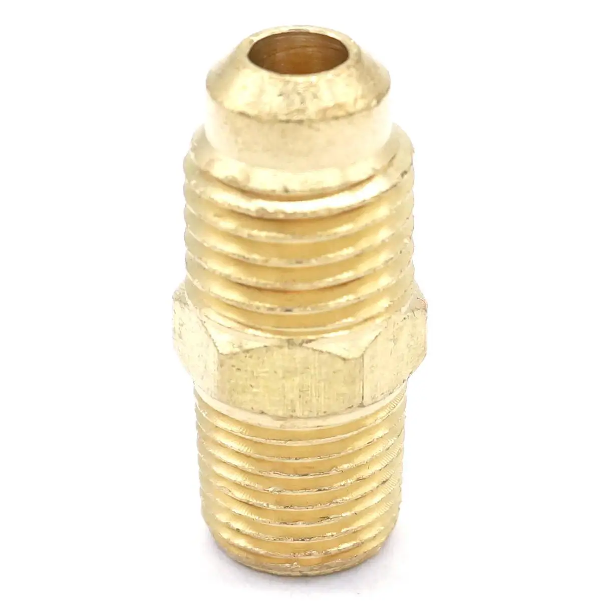 SAE папа 1/4 "-20 UNF Fit трубка OD 7/16-1/4" NPT латунь 45 градусов соединители для труб 1/8 psi