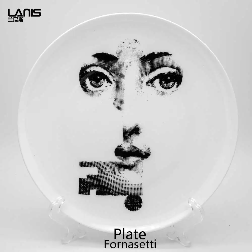 8 дюймов Porcelana дизайнер Fornaseti пластины декоративные подвесные пластины vandroid можно найти в моем магазине для дома Dector кольцо блюдо - Цвет: 217