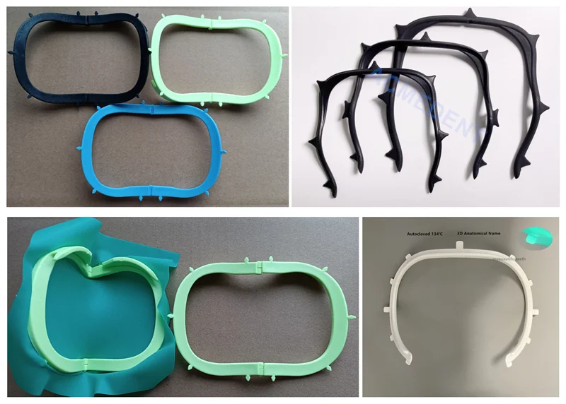 

Dental Anatomical Frame Rubber Dam Sheets Holder 3D Foldable X-Ray Fiber Carbon
