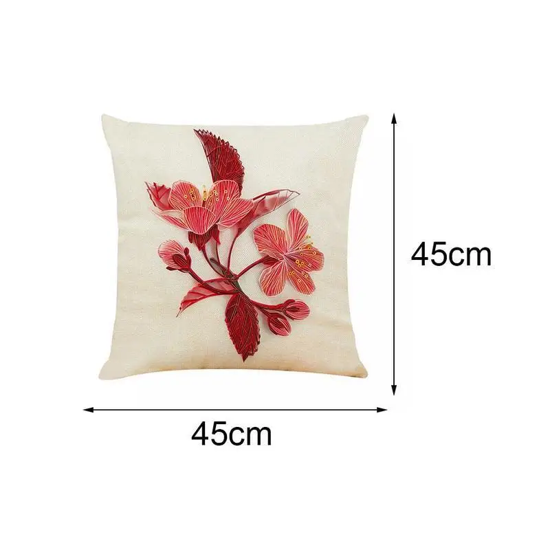 

Art cut flower pillowcase Modern Print Home Decorative Fashion 45*45cm Car Home Pillowcases Modern Cover Cushion Throw W3M7