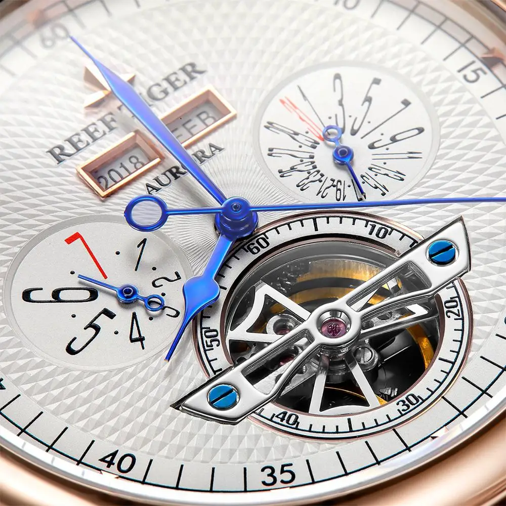 Мужские наручные часы мужские автоматические Риф Тигр человек модные