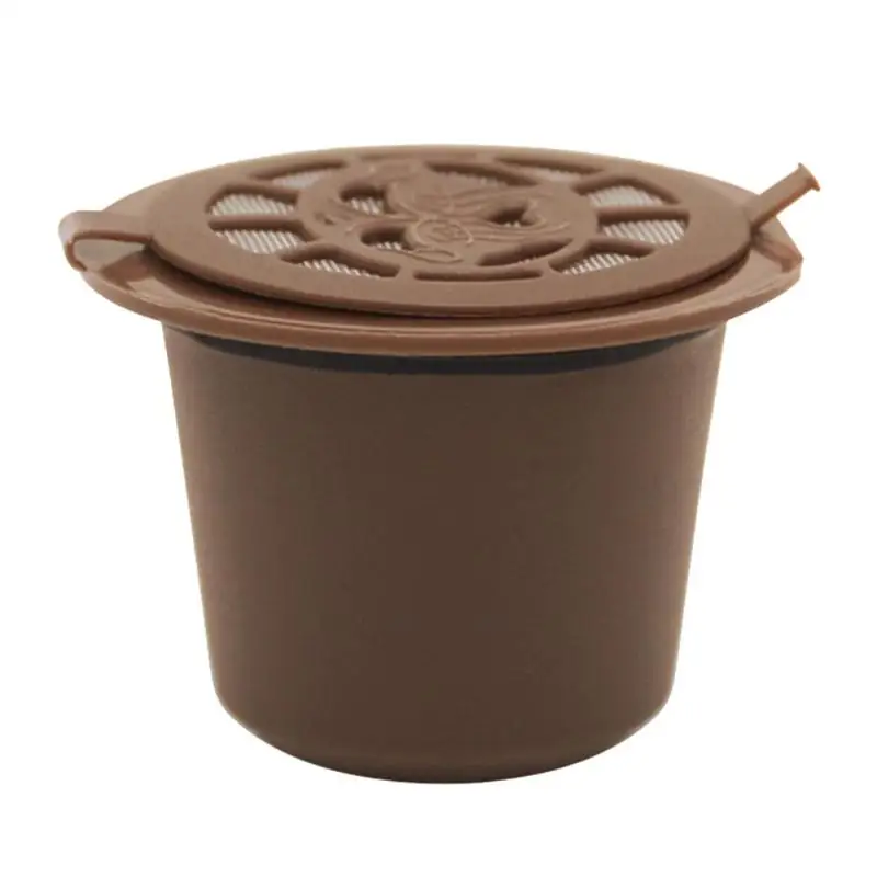 

Coffee Capsule Reusable Refillable Coffee Capsule with Plastic Spoon Filter Pod Brush