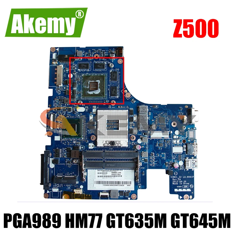 Akemy  Lenovo Z500    VIWZ1 Z2 LA-9061P PGA989 HM77 GPU GT635M GT645M DDR3 100%  