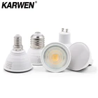 Светодиодный светильник KARWEN bombilas, точечный светильник GU10 GU5.3 MR16 E27 E14, светодиодный светильник 6 Вт 220 В, Точечный светильник для гостиной