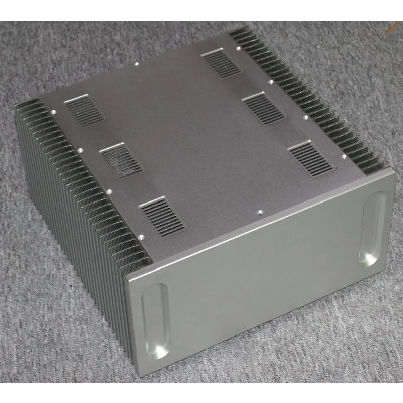 

412*413*200MM WA131 All Aluminum Class A Amplifier Chassis Box House DIY Enclosure With Feet Screws Amplifier Case Shell