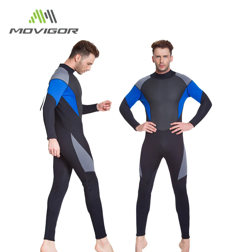 Men 3MM Neoprene Scuba Keep Warm WetSuit Full Body Long Sleeve Water Sport Hunting Swimming Snorkeling Triathlon Diving Suit