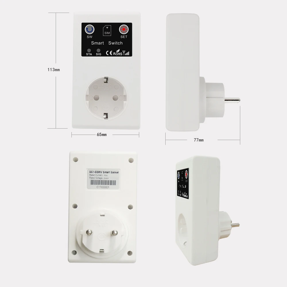 

New GSM Intelligent Power Socket Call SMS APP Remote Control Switch Pump Router Electric Appliance Intelligent Sockets