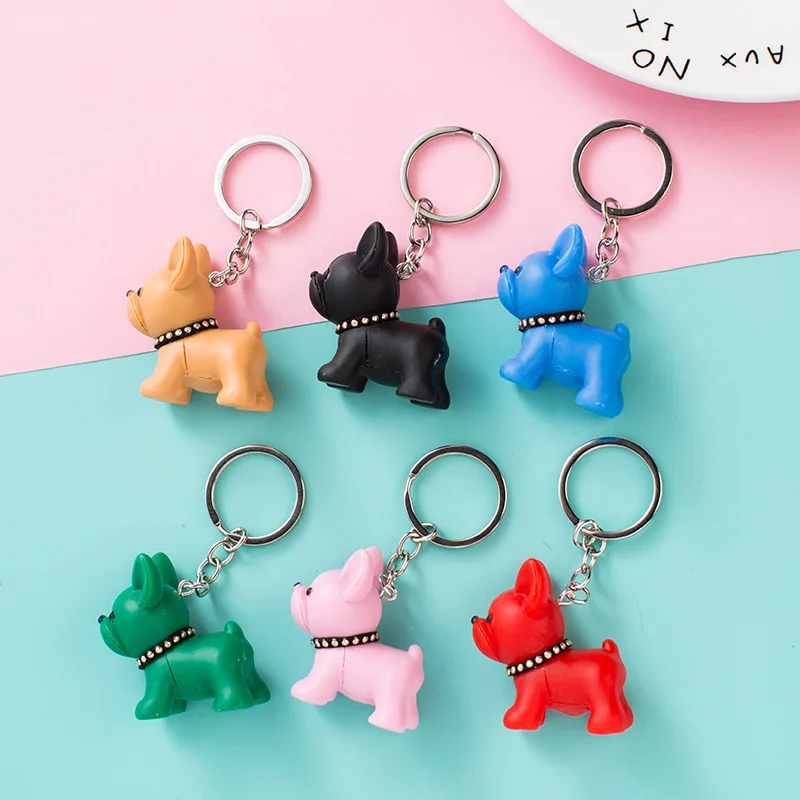 Брелок для ключей с аниме-рисунком собаки ручная роспись собачий бултерьер ПВХ