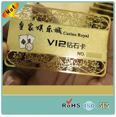 Customized Metal Business Card Gold Metal VIP Card