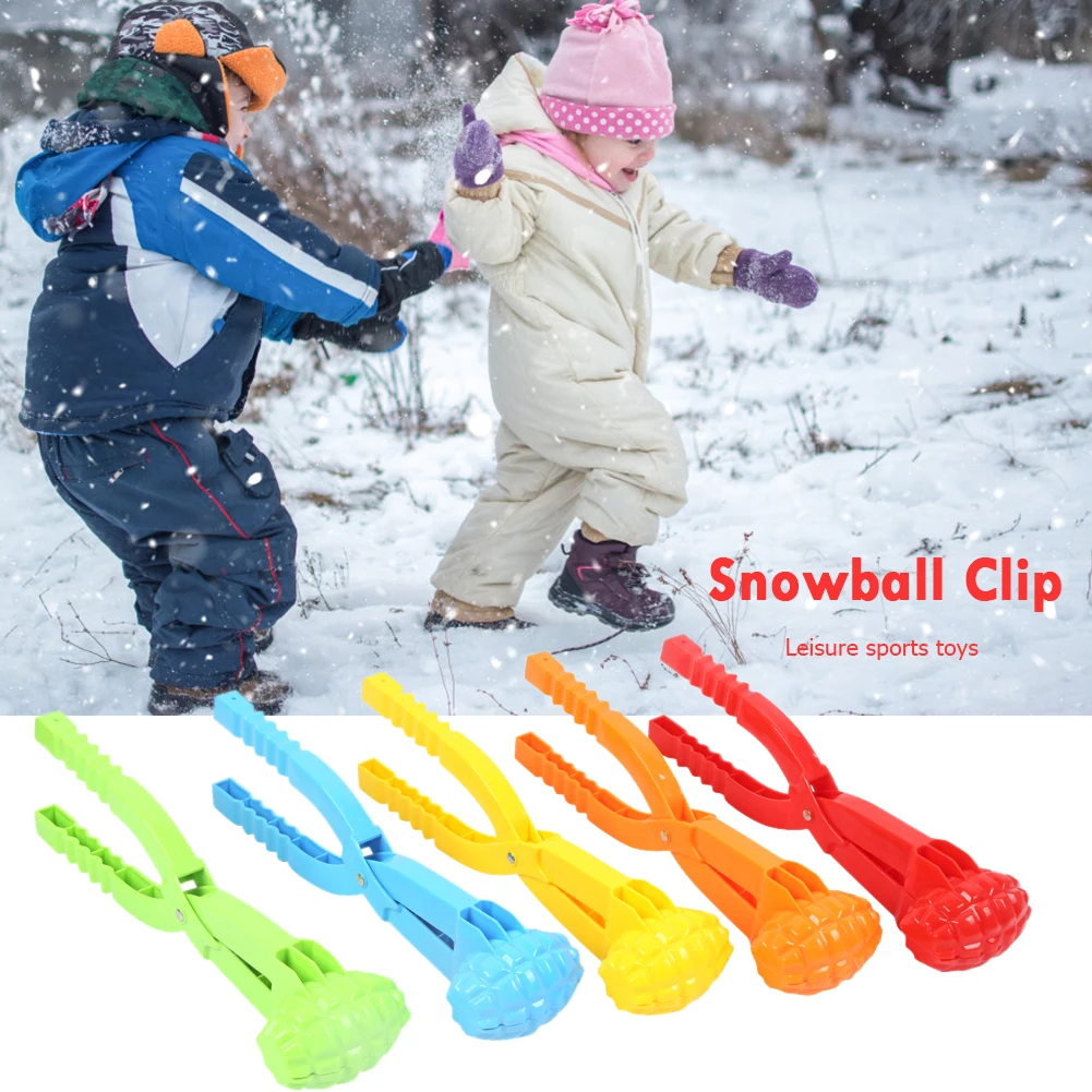 

Creative Anti Freeze Hand Plastic Snowball Clip with Rivet 1Pcs Color Random Safety Cartoon Winter Snow Sand Mold Tool Kids Toys