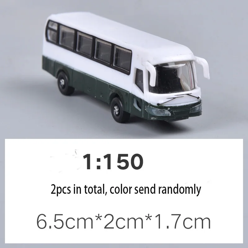 2 шт./10 шт./50 шт. модель автомобиля грузовик автобус 1: 75 1:100 1:150 1:200 строительство Поезд Макет Набор модель поезд Хо/ТТ/н масштаб железнодорожное моделирование - Цвет: 2pcs bus 150 scale
