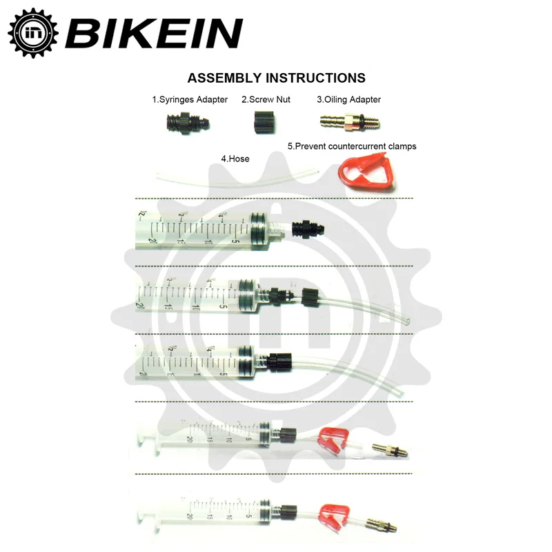 BIKEIN велосипедный Гидравлический дисковый тормоз DOT масло Bleed набор инструментов