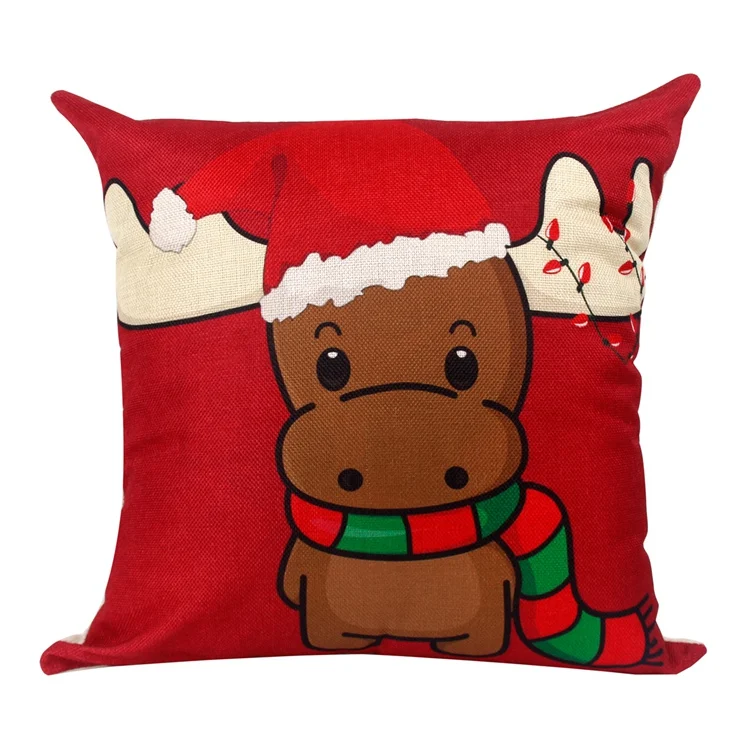 Xmas Pillowcase 12 Рождественская наволочка с орнаментом, Рождественское украшение для дома, Рождественская декорация, Noel Navidad,, новогодний подарок,, Рождественский натальный - Цвет: Xmas Pillowcase 12