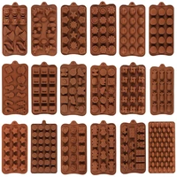 silicone chocolate cake mold 22 shapes 3d chocolate baking tools jelly candy mold diy kitchen gadgets