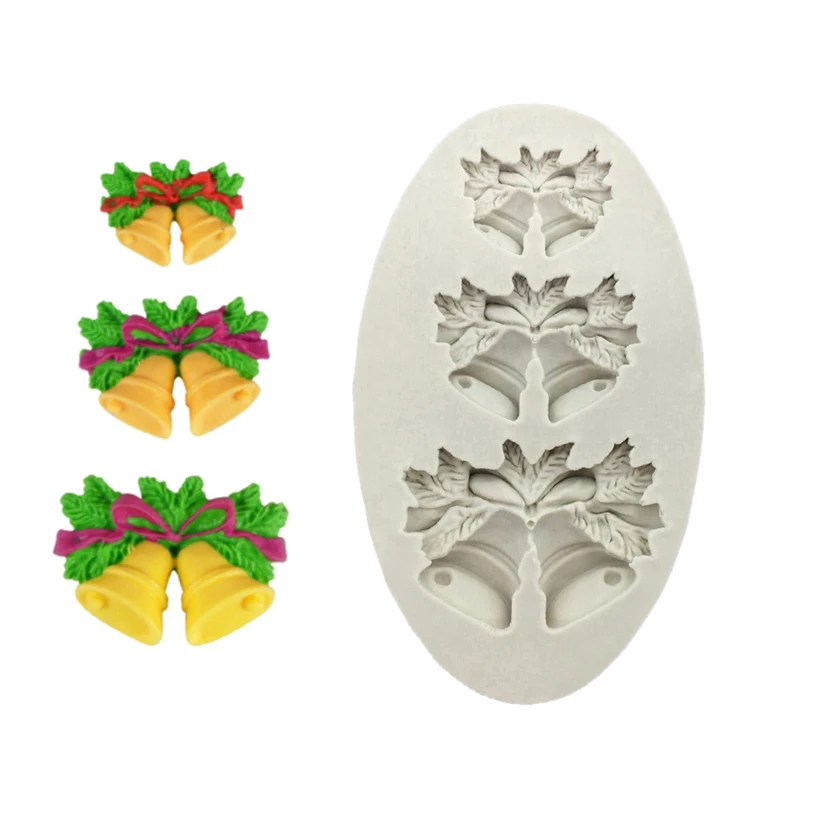 

Звенящие колокольчики набор силиконовых форм для поделок, инструменты для украшения тортов из мастики