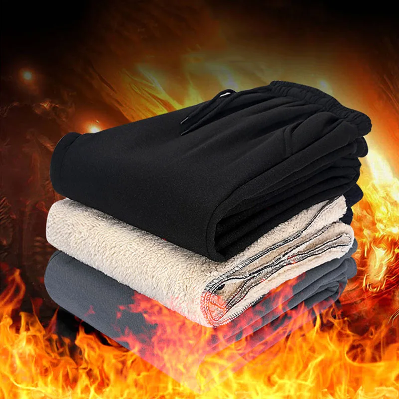 Мужские уличные Зимние флисовые термобрюки сохраняют тепло защищают от пота