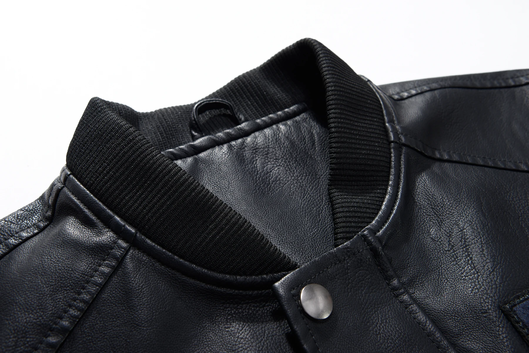 

2021 New Autumn Winte Coat Fashion Leather Bomber Jacket Men Outwear Coats Warm PU Baseball Jackets