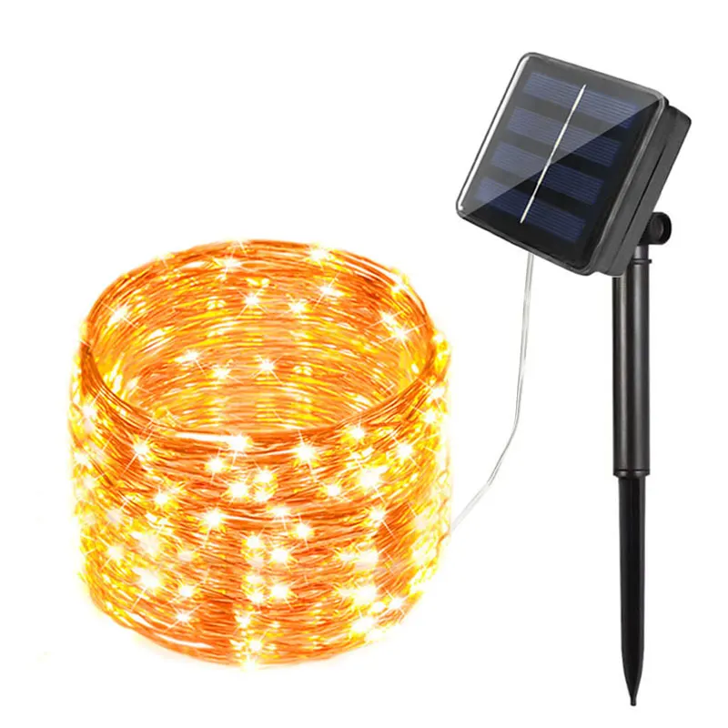 Солнечный светодиодный светильник наружный гирлянда свадебное украшение фея