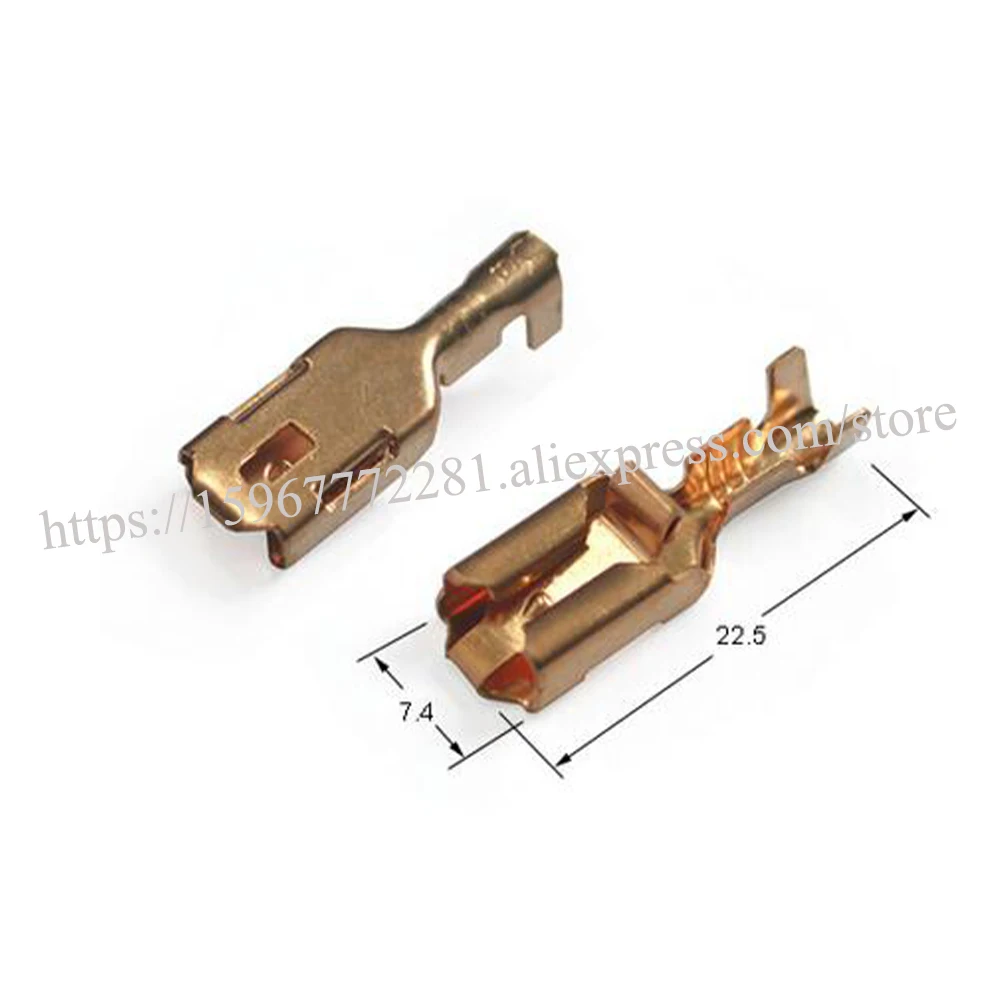 

200 шт. терминал автомобиля мужской кабель с разъемом-розеткой изоляция контакта авто разъем автомобильной вилки DJ611-6.3B