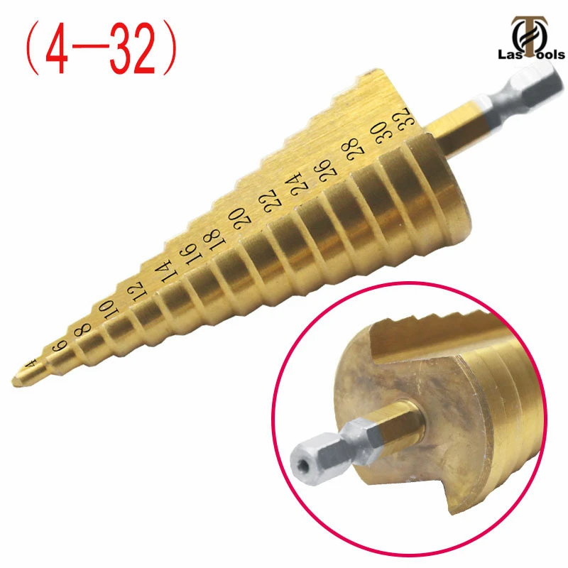 3 шт. шаговый конус HSS Коническое сверло набор дыра резак метрических на возраст