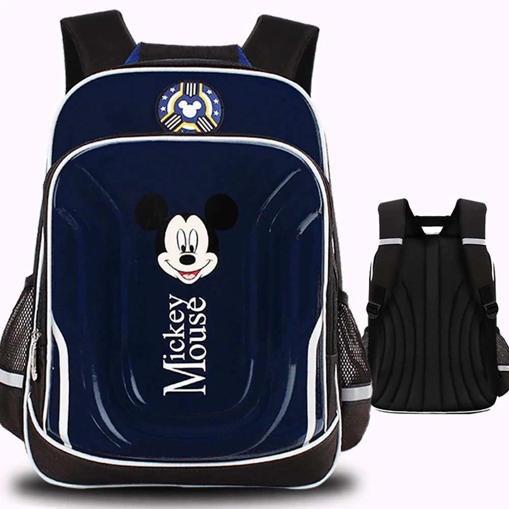 Брендовые школьные ранцы для мальчиков, детские рюкзаки с мультипликационным принтом Микки и Минни Маус, Вместительная дорожная сумка