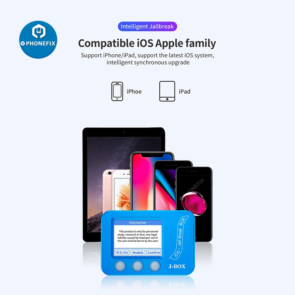 J BOX jail break box для iphone/ ipad байпас ID и Icloud пароль инструмент джейлбрейка iOS устройства