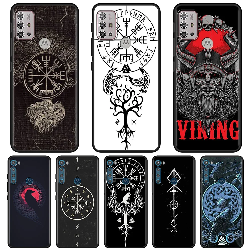 

Viking Vegvisir Logo For MOTOROLA One Fusion Case for Moto G10 G9 G8 Plus Play Power One G20 G30 G40 G50 G60 Edge 20 Phone Shell
