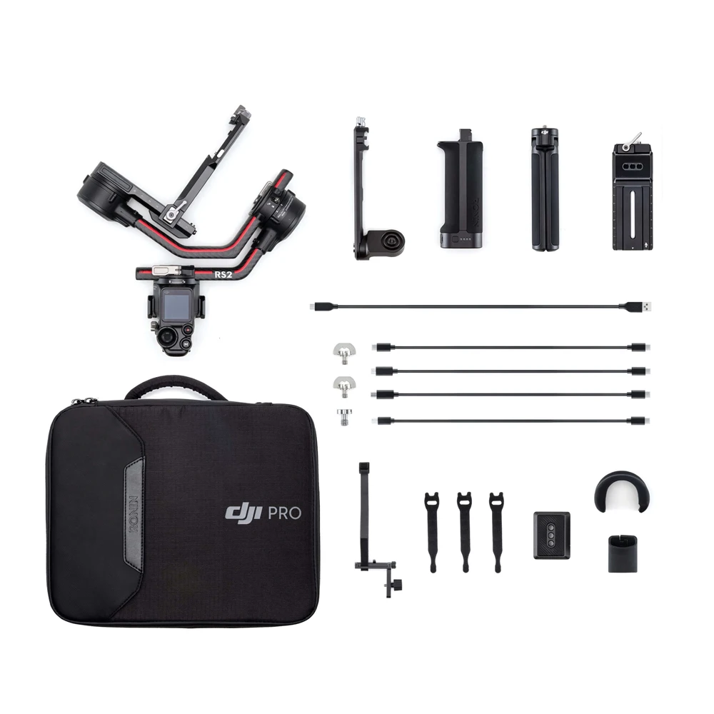 DJI RS 2 Tripod Gimbal Stabilizer for Camera Ronin S2 4.5kg Tested Payload Carbon Fiber Construction 1/4 Full Color Touchscreen |