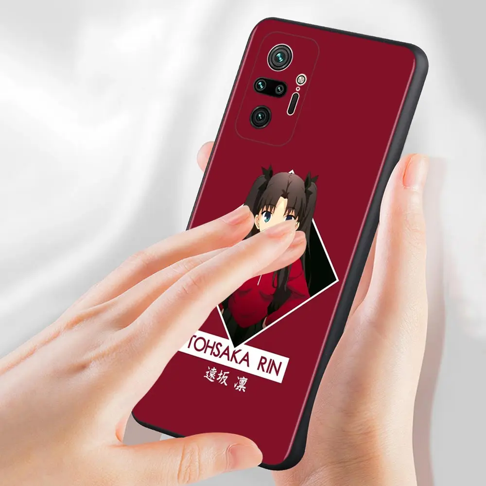 Чехол Fate Zero Tohsaka Rin для Xiaomi Redmi Note 10 Pro Max 5G 9 4G 9T 9S 8 8T 7 чехол K40 Plus 9A 9C оболочка |