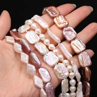 irregular beads purple white pearl bead natural freshwater pearls for necklace bracelet jewelry making diy accessories gifts