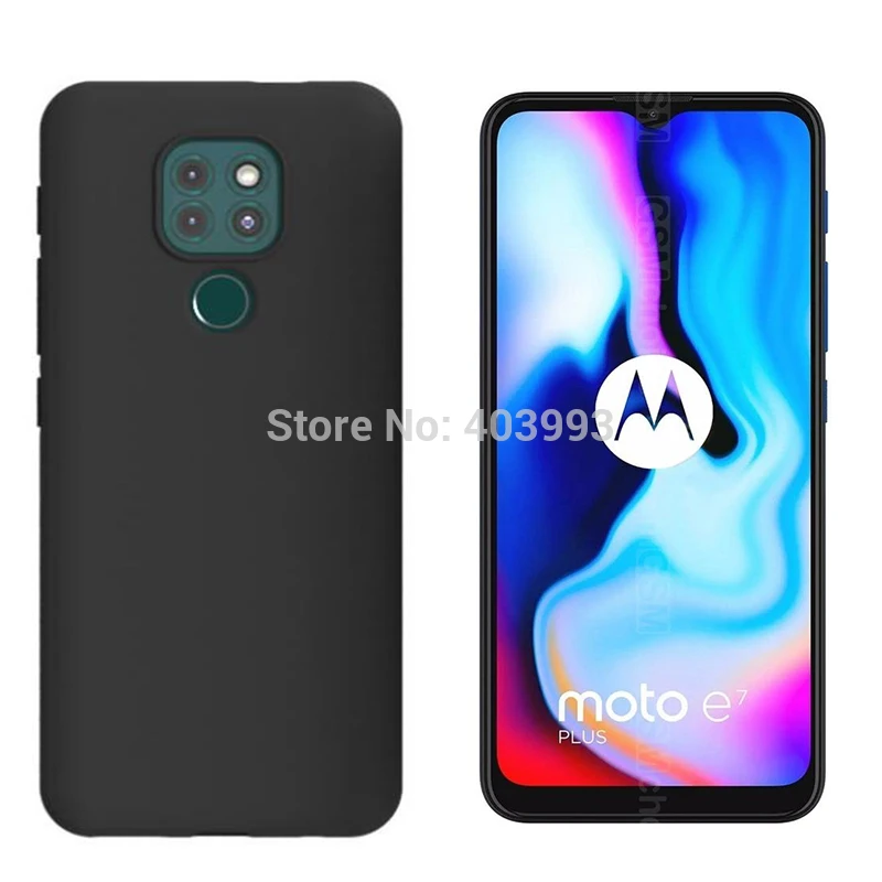 Защитная пленка 3 в 1 + чехол для телефона Motorola E7 Plus противоударный стеклянный