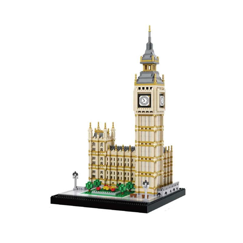 

CLIOBORN Balody World Famous Architecture Diamond Building Blocks Toy Taj Mahal Vassili Church Big Ben London Bridge