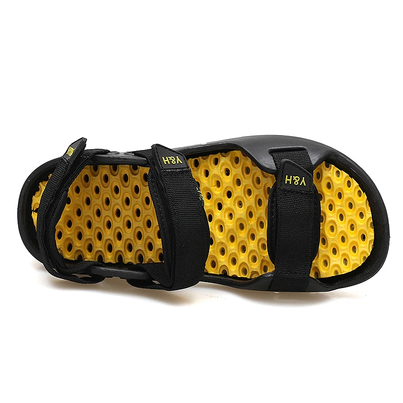 

2019 summer casual beach men's shoes high quality leather sandals quality walking sandals men's sandals outdoor comfortable sand