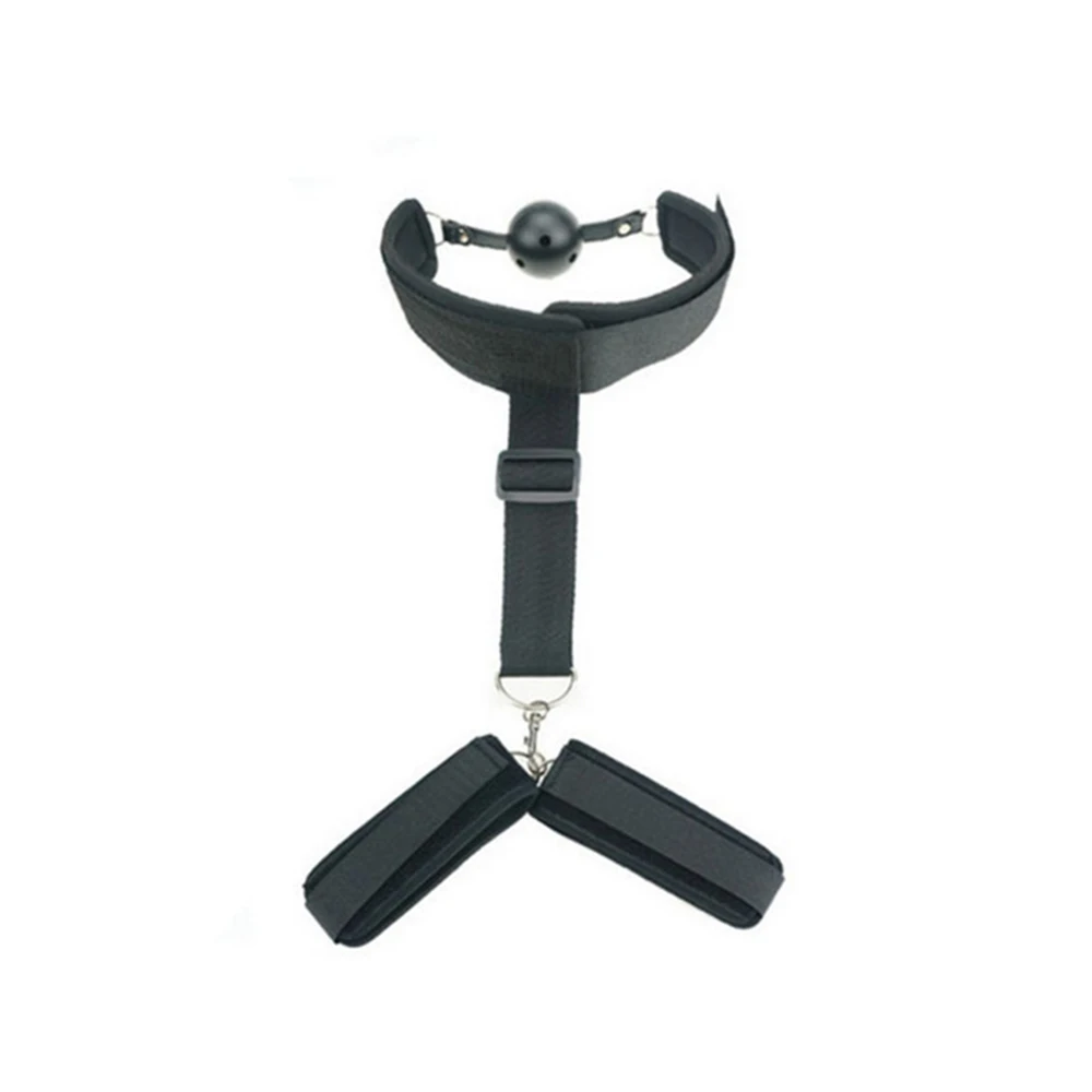 Сексуальные изделия для БДСМ наручники бондажа секс игры взрослых с блоком