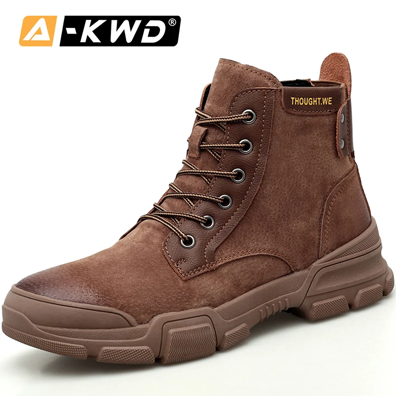 Модные кроссовки 2019 мужские зимние ботинки кожаные повседневные