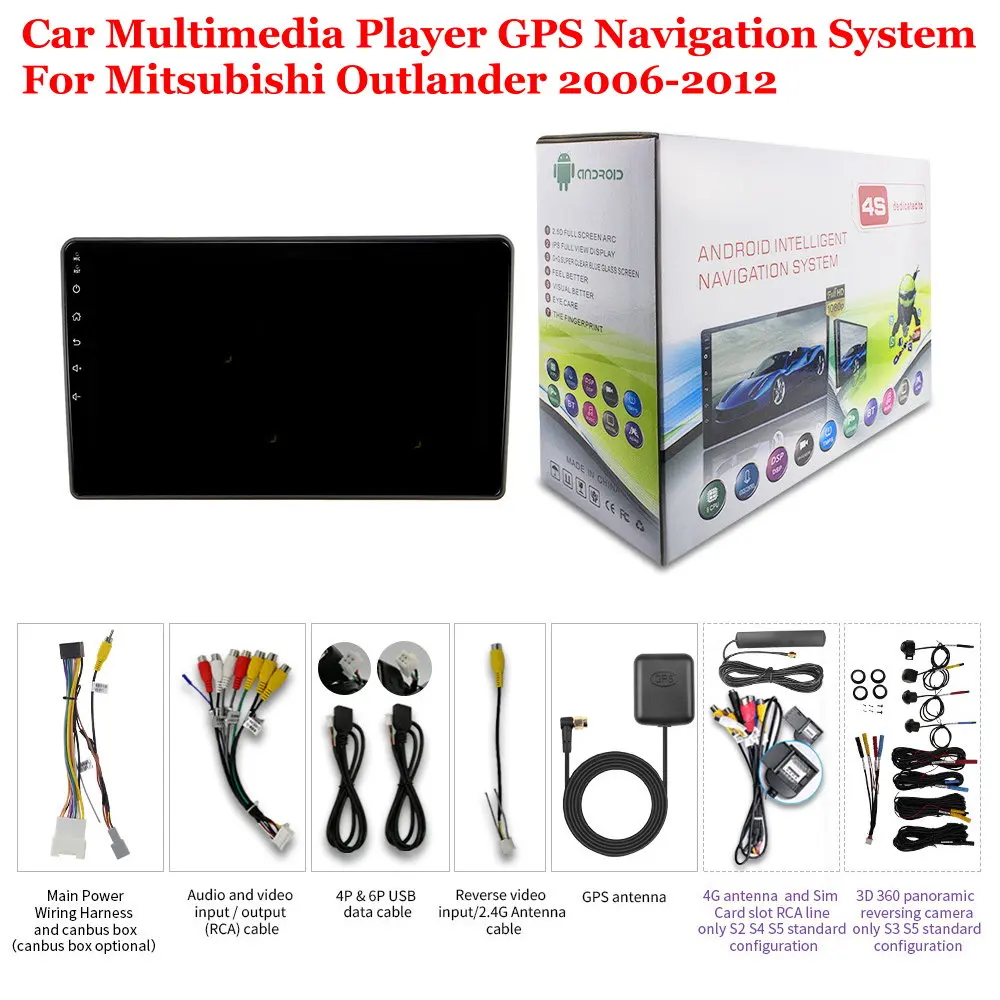 

For Mitsubishi Outlander 2006-2012 Accessories Car Android Multimedia Player Radio 9inch IPS Screen Stereo GPS Navigation System