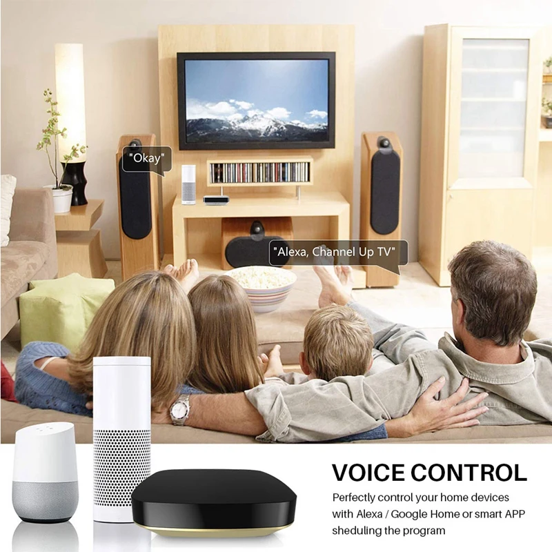 Мини Универсальный Wifi умный ИК голосовой пульт дистанционного управления Ac Tv инфракрасное оборудование работает с Alexa Google Home Assistant Home Devic