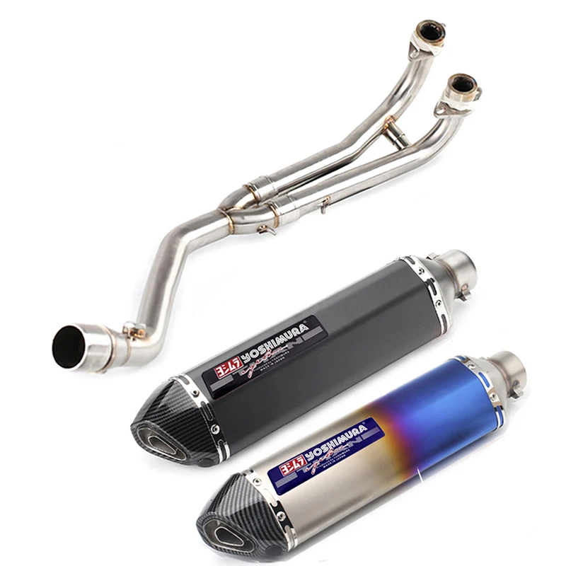 

Tmax T-max 530 500 Full Exhaust system Front Pipe Yoshimura Exhaust muffler with db killer For Yamaha Tmax530 Tmax500 2008-2016