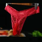 Сексуальные трусики с кружевным u-образным выпуклом мешочком для пениса tanga hombre See Thro G String Homme Эротическое белье мужское нижнее белье трусики-стринги