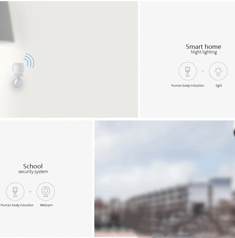 

Tuya ZigBee PIR Motion Sensor Outdoor Human Body Alarm Presence Sensor With Mounting Base Support Smart Life Alexa Google Home