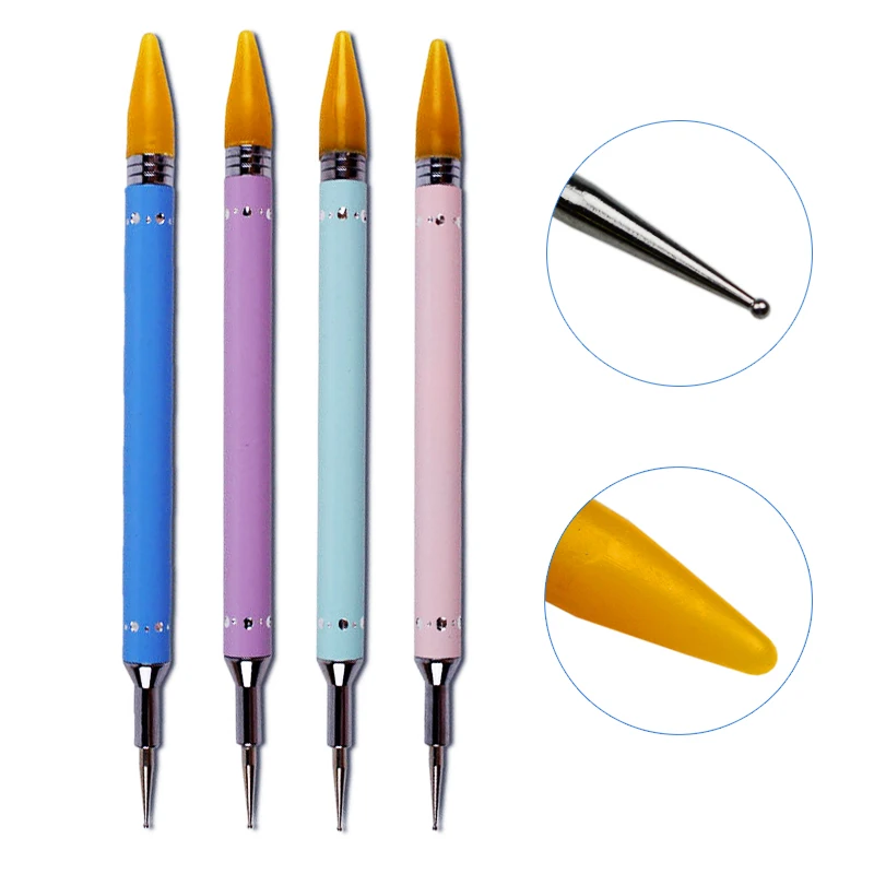 1 шт Двойные головки воск нажмите с силой так ручка Стразы бусины камень Палочки er