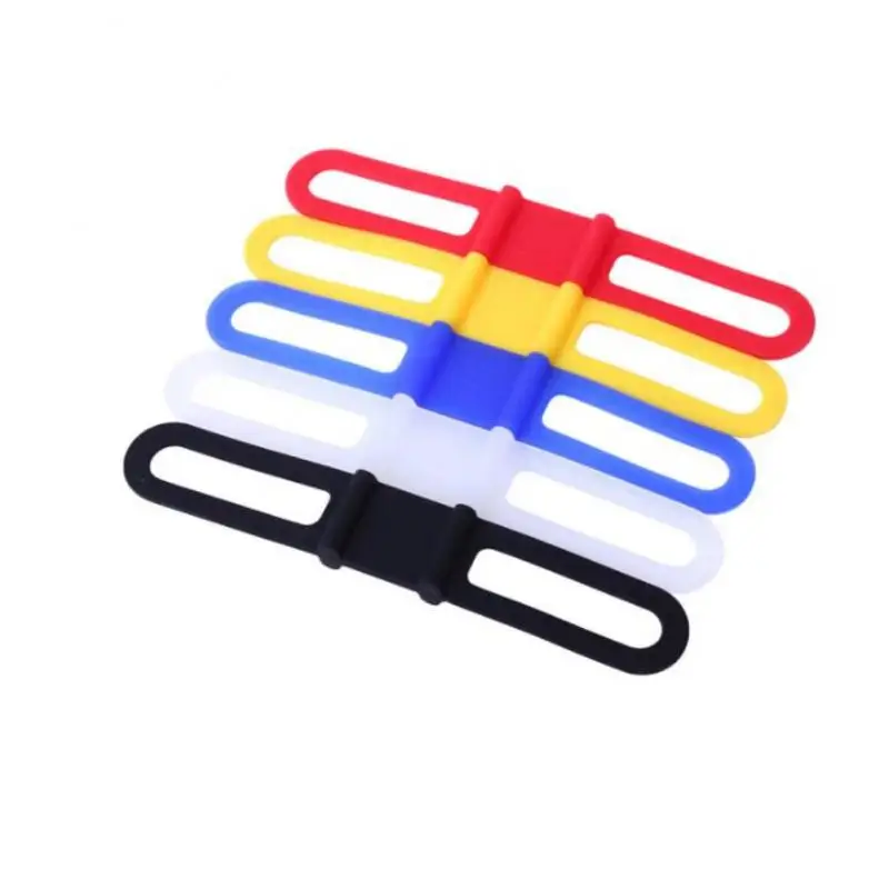 Cycling Light Holder Bicycle Handlebar Silicone Strap Band Phone Fixing Elastic Tie Rope Bicicleta Torch Flashlight Bandages images - 6