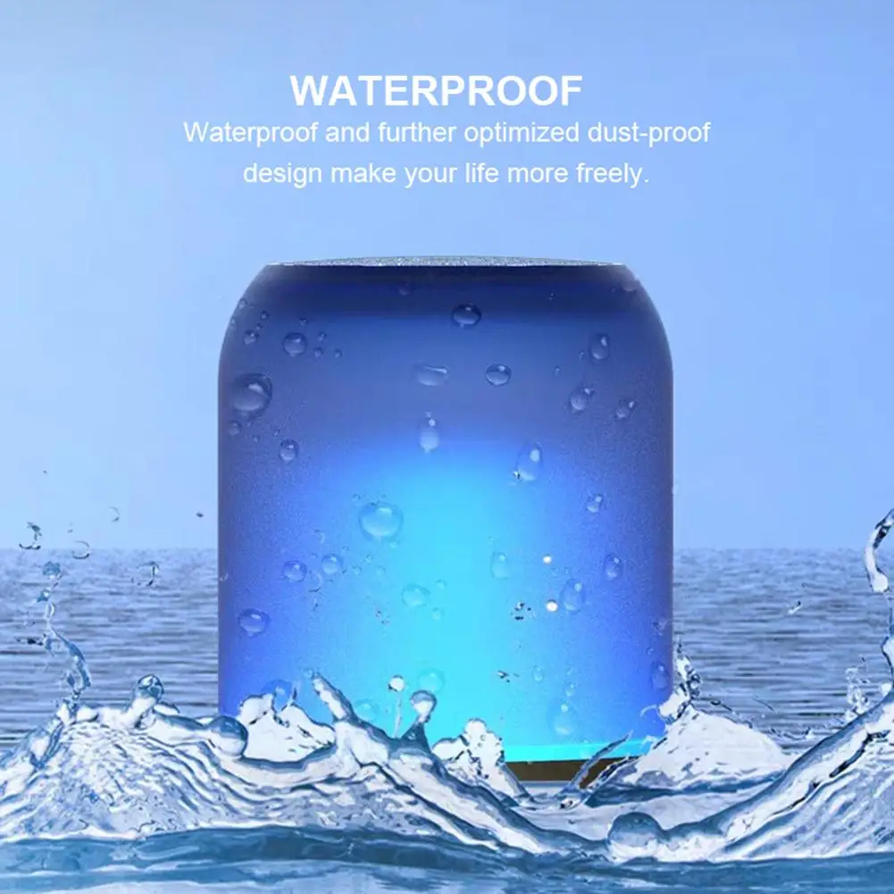 A1 Bluetooth Speaker Mini Wireless Audio-visual Loudspeaker With Colorful Breathing Atmosphere Lights Stereo Audio Sound Box | Электроника