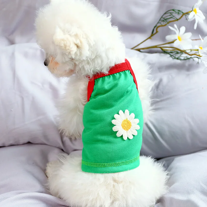 PETCIRCLE Одежда для собак с цветочным узором Платье майка маленьких Щенок домашнее