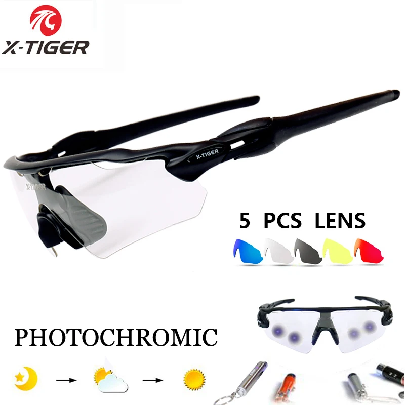 X-TIGER фотохромные поляризационные солнцезащитные очки для велоспорта UV400 MTB дорожный велосипед очки для женщин и мужчин Спорт на открытом воздухе велосипед очки