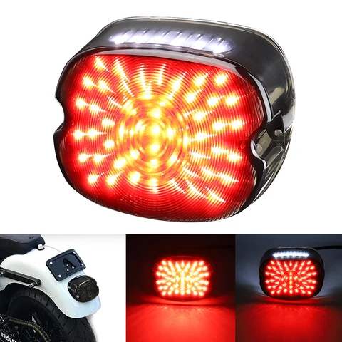 Светодиодный задний фонарь для мотоцикла, подключи и работай, стоп-сигнал поворота, светильник ние фонари для Sportster Dyna Electra Glide Road Touring Softail