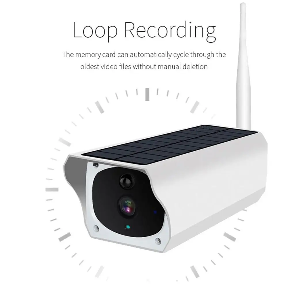 

1080P Solar Wireless HD WiFi Low Power IP66 Camera Waterproof Security Surveillance Camera IP IP67 PIR High Quality 2019 New
